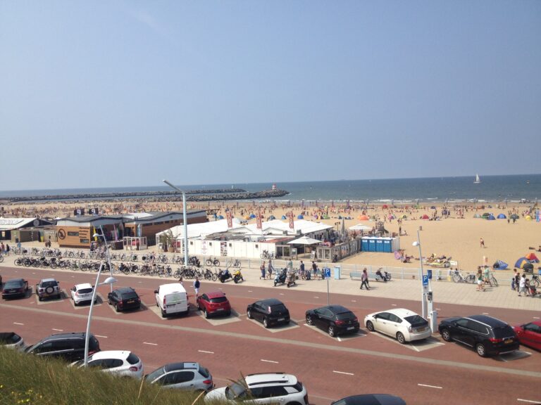 Scheveningen strand, toeristen